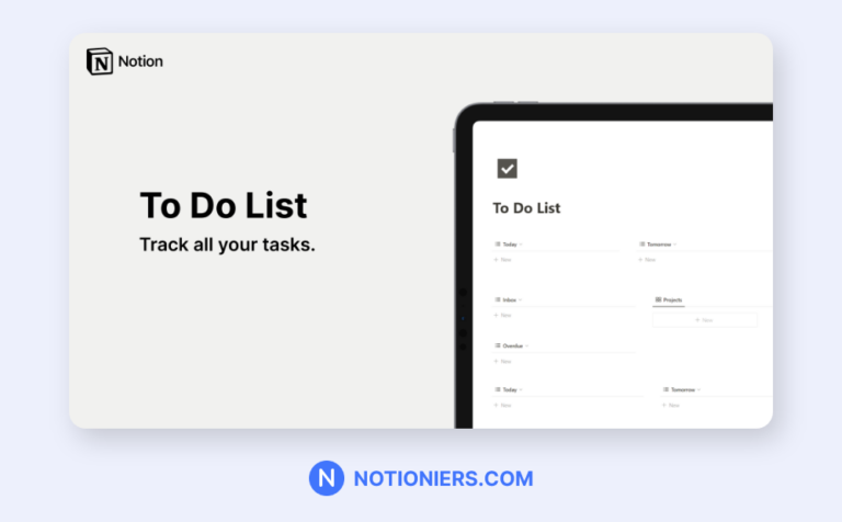 18+ Best Notion To-Do List Templates [2024] - Notioniers