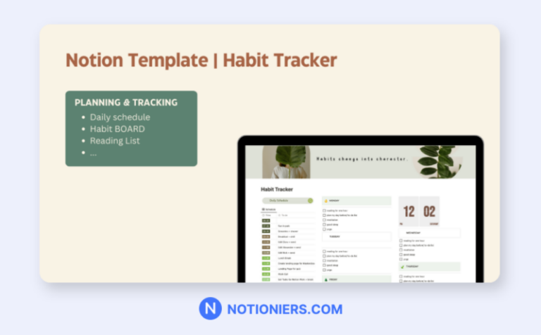 45+ Best Notion Habit Tracker Templates [2024] - Notioniers
